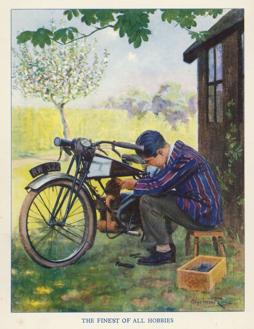 Boy And Motor Cycle Poster Print By Mary Evans Picture Library - Item # VARMEL10146754