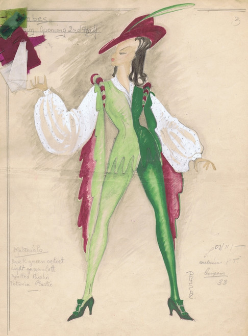 Costume Design By Physhe Poster Print By Mary Evans / Jazz Age Club - Item # VARMEL10504787