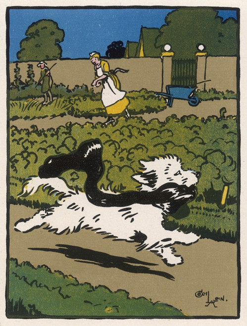 Towser The Dog Steals A Scarf Poster Print By Mary Evans Picture Library - Item # VARMEL10225449