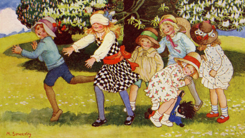 Blind Man'S Buff Poster Print By Mary Evans Picture Library/Peter & Dawn Cope Collection - Item # VARMEL10543111