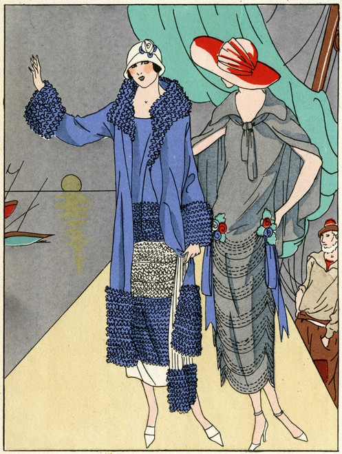 Two Ladies In Outfits By Philippe Et Gaston And Beer Poster Print By Mary Evans Picture Library - Item # VARMEL10537115
