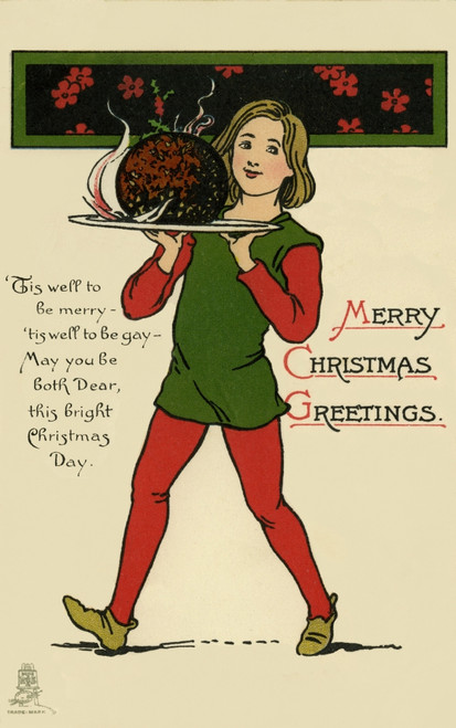 Christmas/New Year. Christmas Pudding Poster Print By Mary Evans/Peter & Dawn Cope Collection - Item # VARMEL10509529