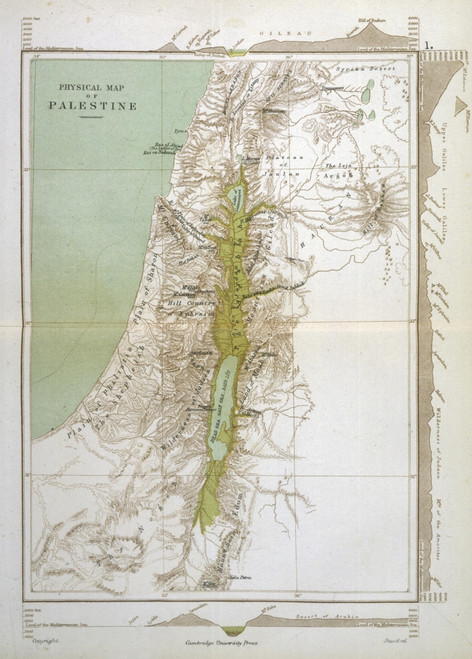 Map/Asia/Palestine/Bible Poster Print By Mary Evans Picture Library - Item # VARMEL10114183