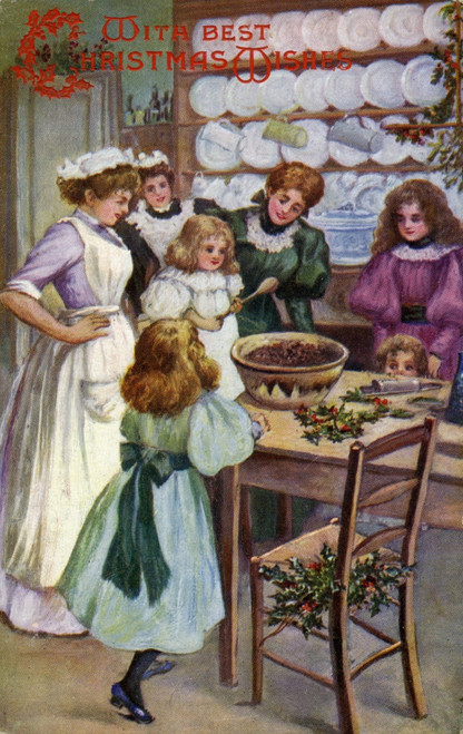 Mixing The Christmas Pudding Poster Print By Mary Evans Picture Library/Peter & Dawn Cope Collection - Item # VARMEL10470262