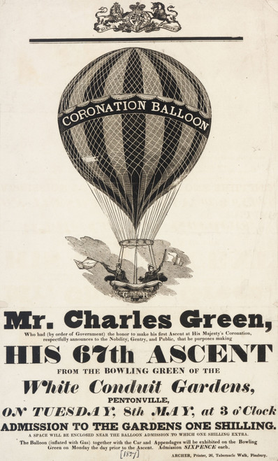 Balloon Event  Charles Green Poster Print By ®The Royal Aeronautical Society/Mary Evans - Item # VARMEL10610379