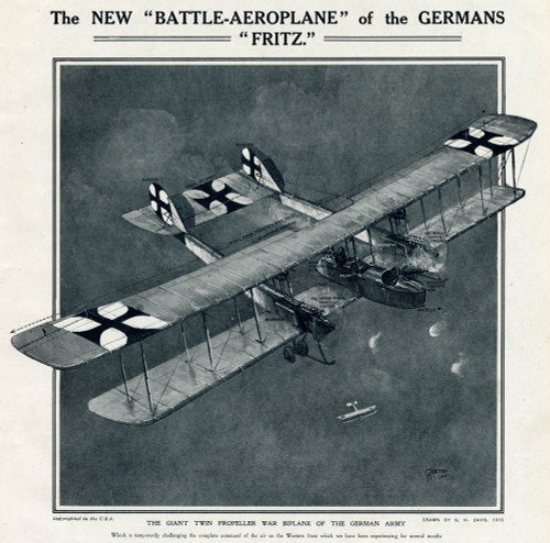 New German Fighter Plane By G. H. Davis Poster Print By ® Illustrated London News Ltd/Mary Evans - Item # VARMEL10679528