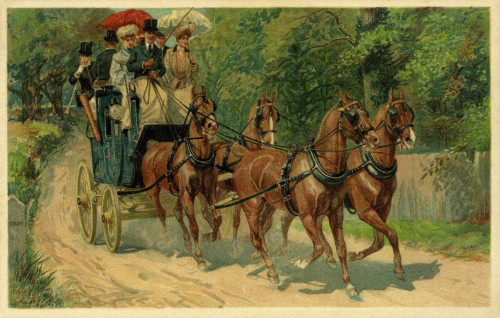 Coach & Horses With Passengers Poster Print By Mary Evans Picture Library/Peter & Dawn Cope Collection - Item # VARMEL10944260