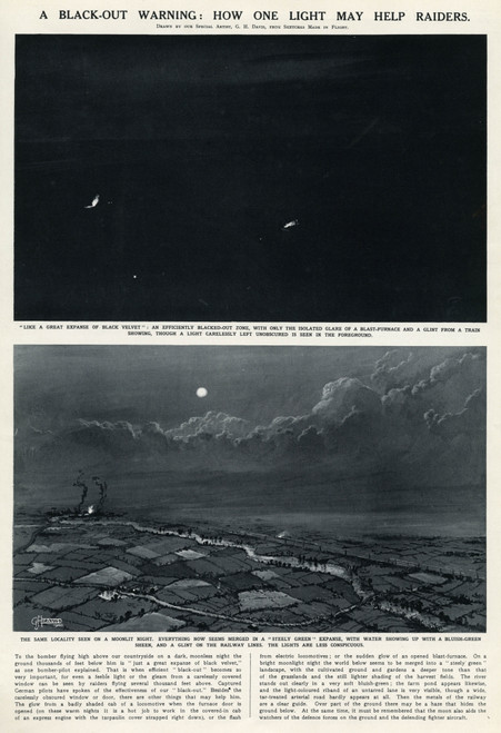 Blackout Warning By G. H. Davis Poster Print By ® Illustrated London News Ltd/Mary Evans - Item # VARMEL10652655