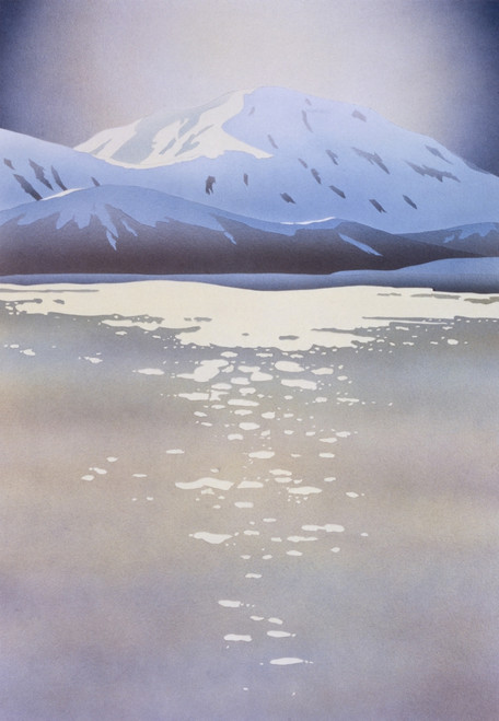 Winter Lake With Mountains Poster Print By Malcolm Greensmith ® Adrian Bradbury/Mary Evans - Item # VARMEL10267227