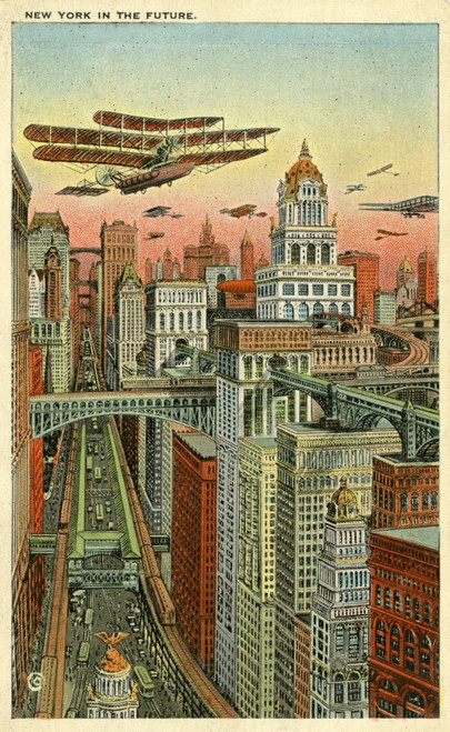 New York Of The Future Poster Print By Mary Evans/Pharcide - Item # VARMEL10425492 New York Of The Future Poster Print By Mary Evans/Pharcide - Item # VARMEL10425492