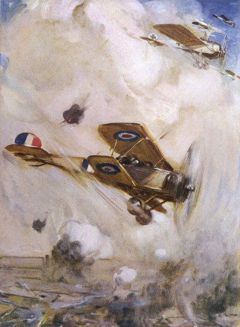 Aerial Combat Over Trenches During First World War Poster Print By Mary Evans Picture Library - Item # VARMEL10006221 Aerial Combat Over Trenches During First World War Poster Print By Mary Evans Picture Library - Item # VARMEL10006221