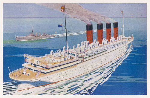 Liner 'Mauretania' Poster Print By Mary Evans Picture Library - Item # VARMEL10059115