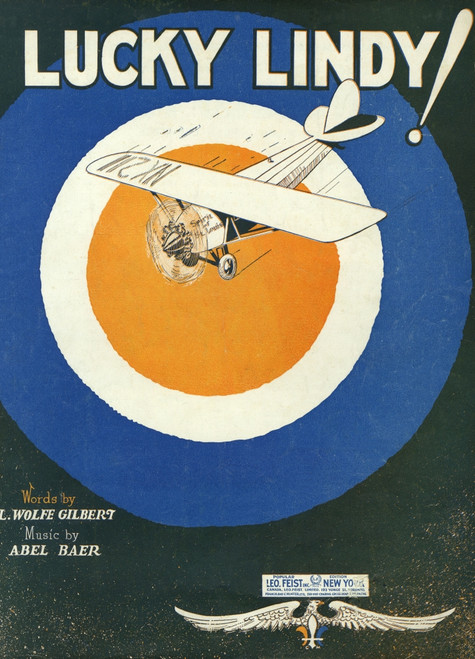 Lindbergh Music Sheet Poster Print By Mary Evans Picture Library - Item # VARMEL10026623