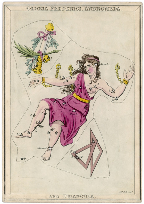 Andormeda Star Map Poster Print By Mary Evans Picture Library - Item # VARMEL10086596