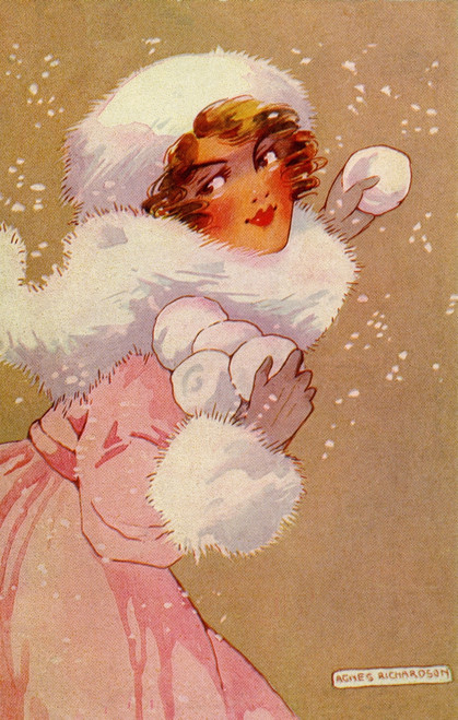 Snowballing Poster Print By Mary Evans Picture Library/Peter & Dawn Cope Collection - Item # VARMEL11045547