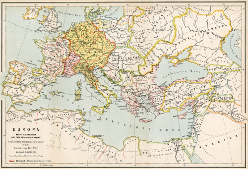 Map/Europe C1130 Poster Print By Mary Evans Picture Library - Item # VARMEL10114204