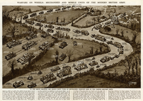 Warfare On Wheels By G. H. Davis Poster Print By ® Illustrated London News Ltd/Mary Evans - Item # VARMEL10652975
