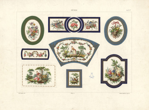 Decorative Furniture Plaques By Sevres Poster Print By ® Florilegius / Mary Evans - Item # VARMEL10936980