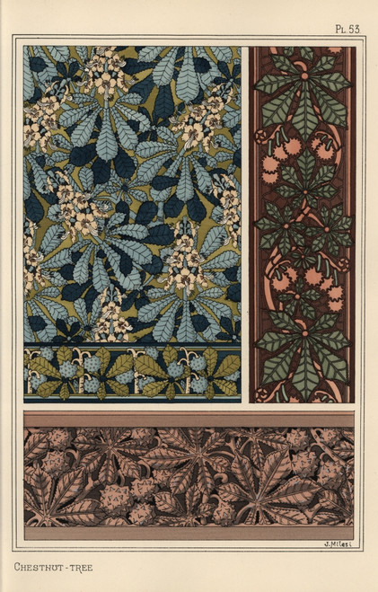 Chestnut Tree In Art Nouveau Patterns Poster Print By ® Florilegius / Mary Evans - Item # VARMEL10937539