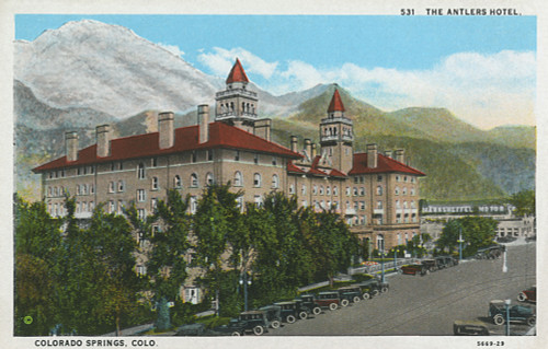 Antlers Hotel And Pike'S Peak  Colorado Springs  Usa Poster Print By Mary Evans / Grenville Collins Postcard Collection - Item # VARMEL10697753 Antlers Hotel And Pike'S Peak  Colorado Springs  Usa Poster Print By Mary Evans / Grenville Collins Postcard Collection - Item # VARMEL10697753