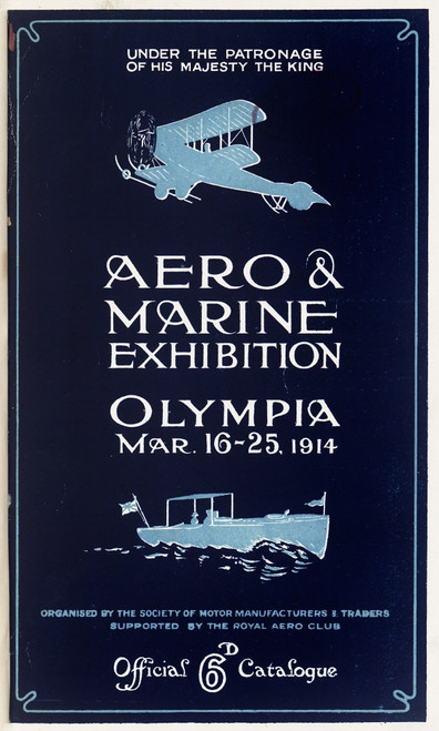 Cover Design  Aero & Marine Exhibition Poster Print By ®The Royal Aeronautical Society/Mary Evans - Item # VARMEL10610029