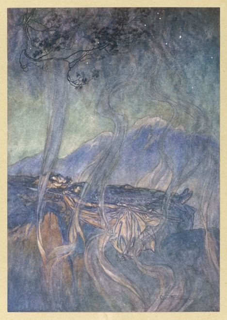 The Sleep Of Brunnhilde Poster Print By Mary Evans Picture Library/Arthur Rackham - Item # VARMEL10102828