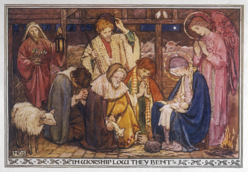 Shepherds Worshipping Poster Print By Mary Evans Picture Library - Item # VARMEL10028597