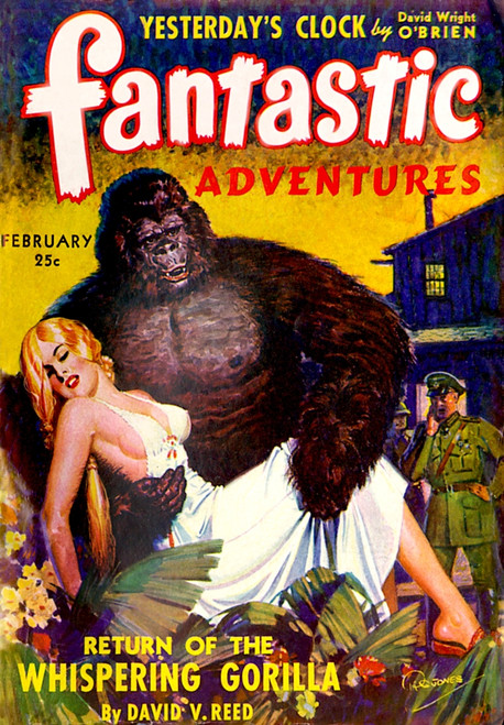 Fantastic Adventures - Return Of The Whispering Gorilla Poster Print By Mary Evans Picture Library - Item # VARMEL11037584
