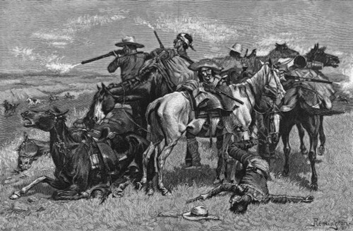 Cowboys And Indians Poster Print By Mary Evans Picture Library - Item # VARMEL10037114