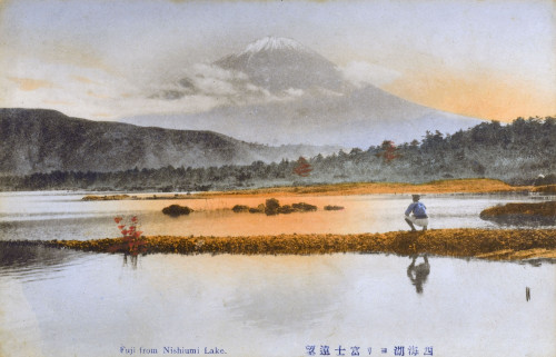 Mount Fuji  Japan - With View Over Lake Nishiumi Poster Print By Mary Evans / Grenville Collins Postcard Collection - Item # VARMEL10989204
