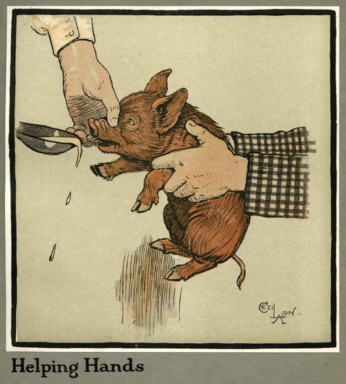 Hungry Peter The Pig  As A Young Piglet Poster Print By Mary Evans Picture Library - Item # VARMEL10644873
