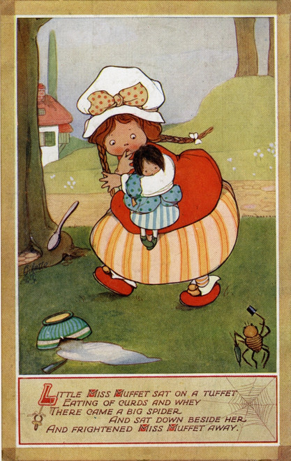 Little Miss Muffet Poster Print By Mary Evans Picture Library