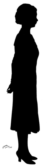 Silhouette Of A Woman Poster Print By ®H L Oakley / Mary Evans - Item # VARMEL10503926
