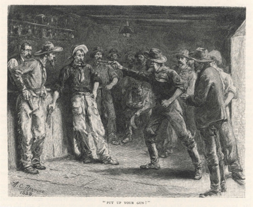 Gun Play In A Saloon Poster Print By Mary Evans Picture Library - Item # VARMEL10037134