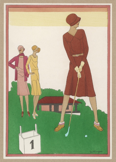 Three Elegant Ladies On A Golf Course Poster Print By Mary Evans Picture Library - Item # VARMEL10183939