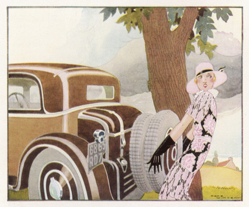 Lady Changes Wheel Poster Print By Mary Evans Picture Library - Item # VARMEL10129265