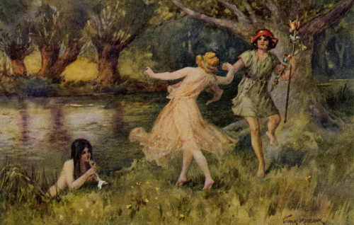 Nymphs & Satyr Poster Print By Mary Evans Picture Library/Peter & Dawn Cope Collection - Item # VARMEL11045447