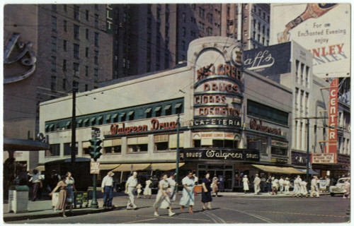 Walgreen Drug Store - Baronne And Canal Streets  New Orleans Poster Print By Mary Evans / Grenville Collins Postcard Collection - Item # VARMEL11100944