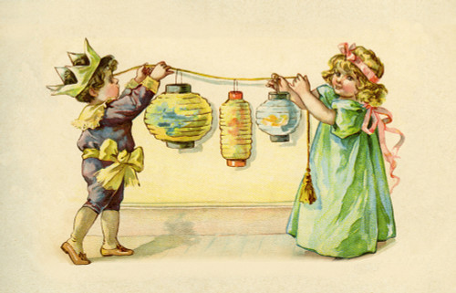 Christmas Lanterns Poster Print By Mary Evans/Peter & Dawn Cope Collection - Item # VARMEL10421424