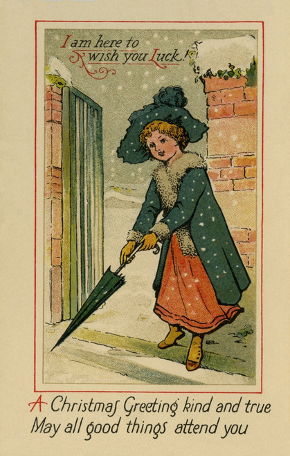 Girl In A Winter Scene Poster Print By Mary Evans Picture Library/Peter & Dawn Cope Collection - Item # VARMEL11045455