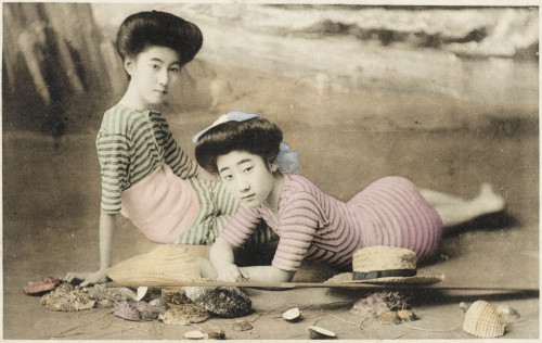 Geisha Girls At The Seaside  Japan Poster Print By Mary Evans / Grenville Collins Postcard Collection - Item # VARMEL10270890