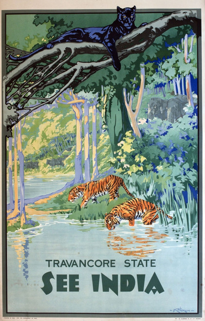Poster Advertising Travancore State  India Poster Print By Mary Evans Picture Library/Onslow Auctions Limited - Item # VARMEL11017820