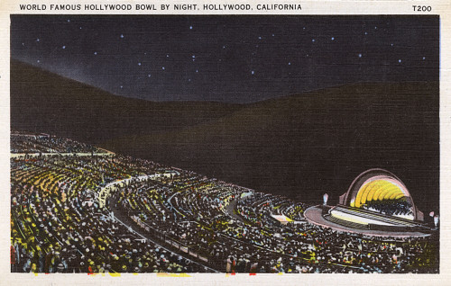 Hollywood Bowl By Night  Los Angeles  California  Usa Poster Print By Mary Evans / Pharcide - Item # VARMEL11046124