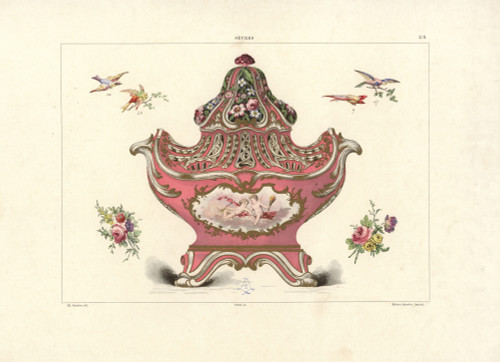 Vase In The Pot-Pourri Style 1757 Poster Print By ® Florilegius / Mary Evans - Item # VARMEL10936948