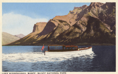 Lake Minnewanka  Banff Poster Print By Mary Evans / Grenville Collins Postcard Collection - Item # VARMEL10418350