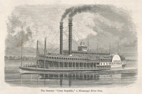 Riverboat Great Republic Poster Print By Mary Evans Picture Library - Item # VARMEL10138188