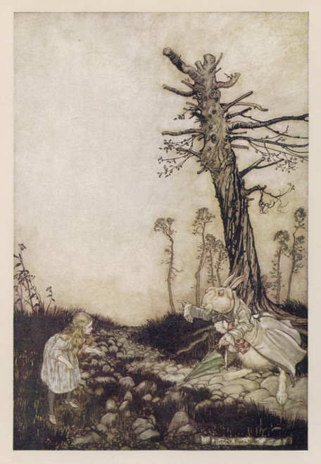 Alice & The White Rabbit Poster Print By Mary Evans Picture Library/Arthur Rackham - Item # VARMEL10024480