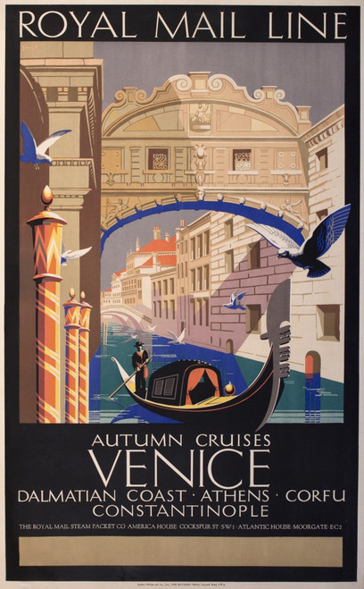 Poster Advertising Royal Mail Line Trips To Venice Poster Print By Mary Evans Picture Library/Onslow Auctions Limited - Item # VARMEL10511596