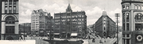 Pioneer Square  Seattle  Washington  Usa Poster Print By Mary Evans / Grenville Collins Postcard Collection - Item # VARMEL10956093