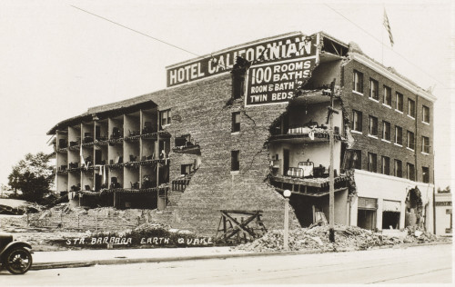 Earthquake Damage In Santa Barbara Poster Print By Mary Evans / Grenville Collins Postcard Collection - Item # VARMEL10406387